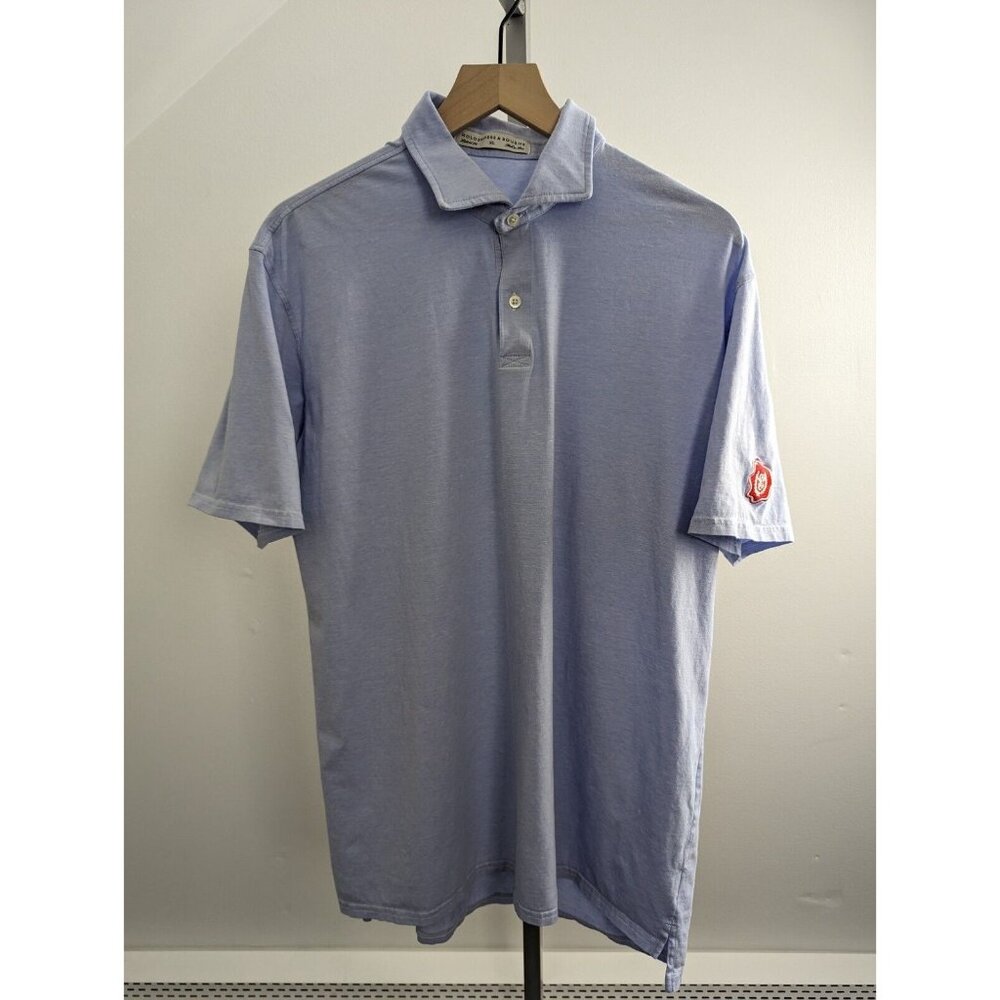 Holderness & Bourne Golf Polo Shirt Mens XLarge Blue Short Sleeve Pima Tailored